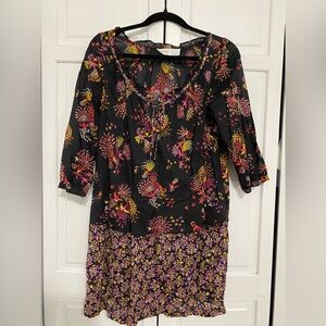Anthropologie Lilka Floral Peasant Dress  Size Medium NWOT